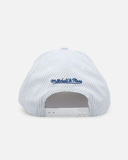 Mitchell & Ness Chicago Cubs 'Seersucker' Pro Pinch Snapback Blue/White