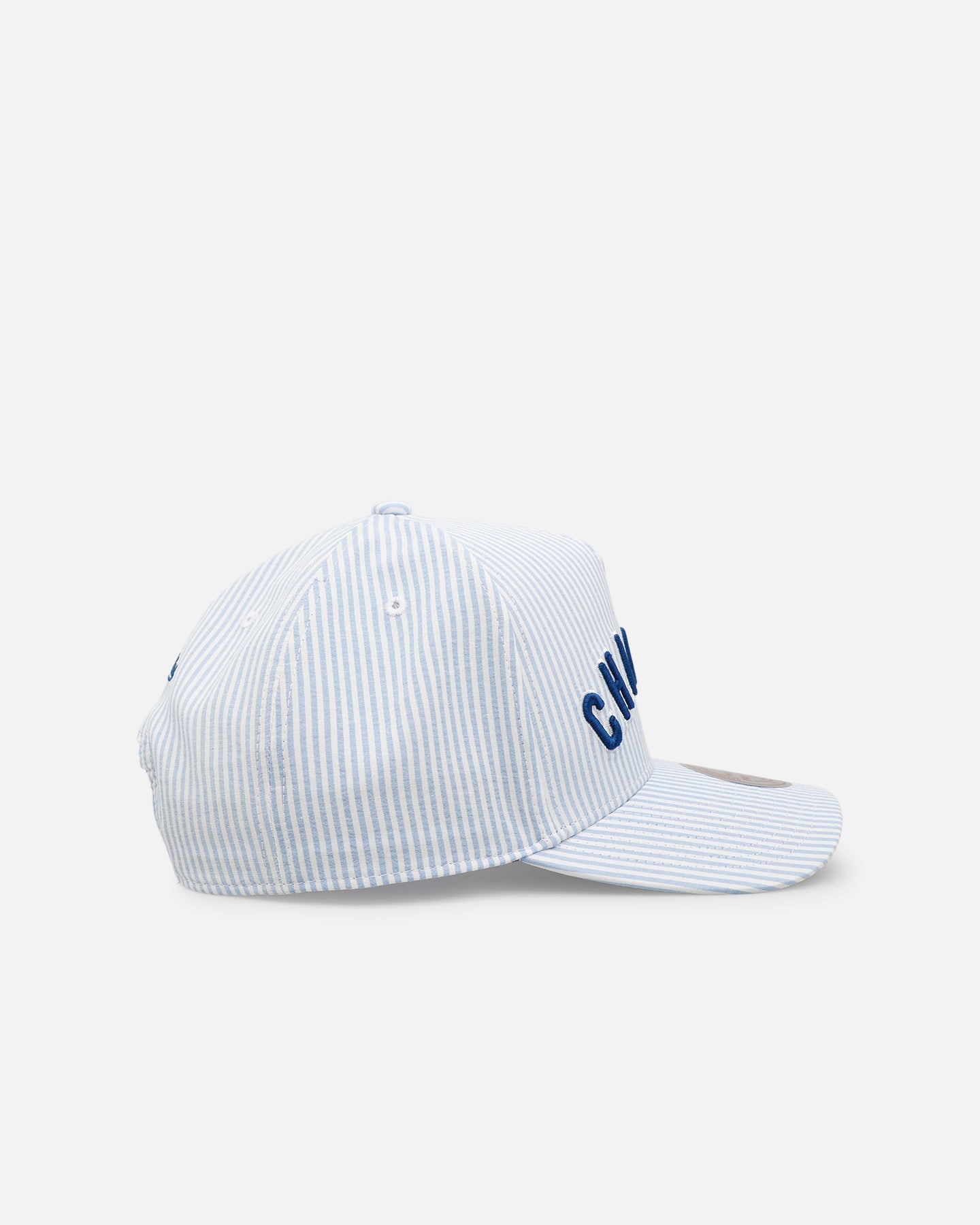 Mitchell & Ness Chicago Cubs 'Seersucker' Pro Pinch Snapback Blue/White