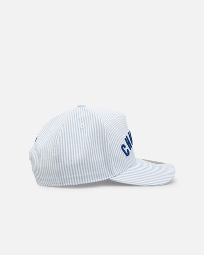 Mitchell & Ness Chicago Cubs 'Seersucker' Pro Pinch Snapback Blue/White