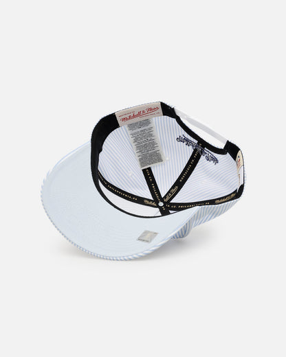 Mitchell & Ness Los Angeles Lakers 'Seersucker' Pro Pinch Snapback Blue/White