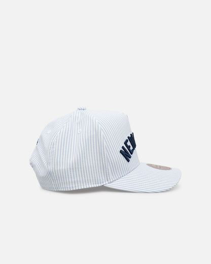 Mitchell & Ness New York Yankees 'Seersucker' Pro Pinch Snapback Blue/White