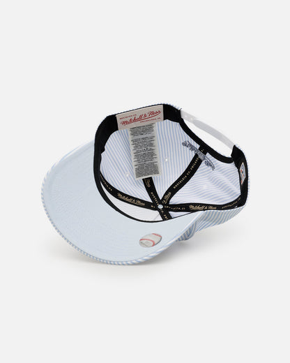 Mitchell & Ness New York Yankees 'Seersucker' Pro Pinch Snapback Blue/White