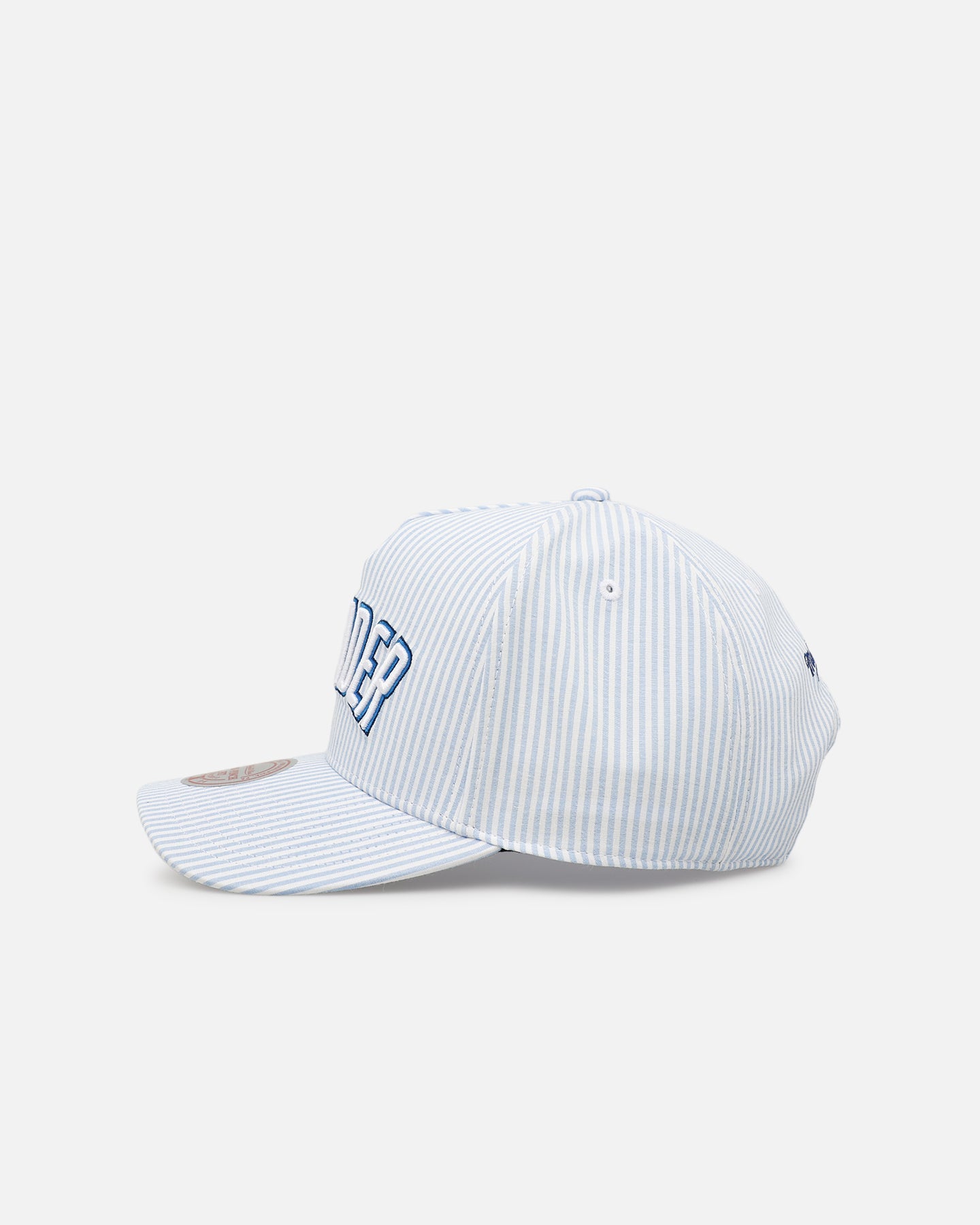 Mitchell & Ness Oklahoma City Thunder 'Seersucker' Pro Pinch Snapback Blue/White