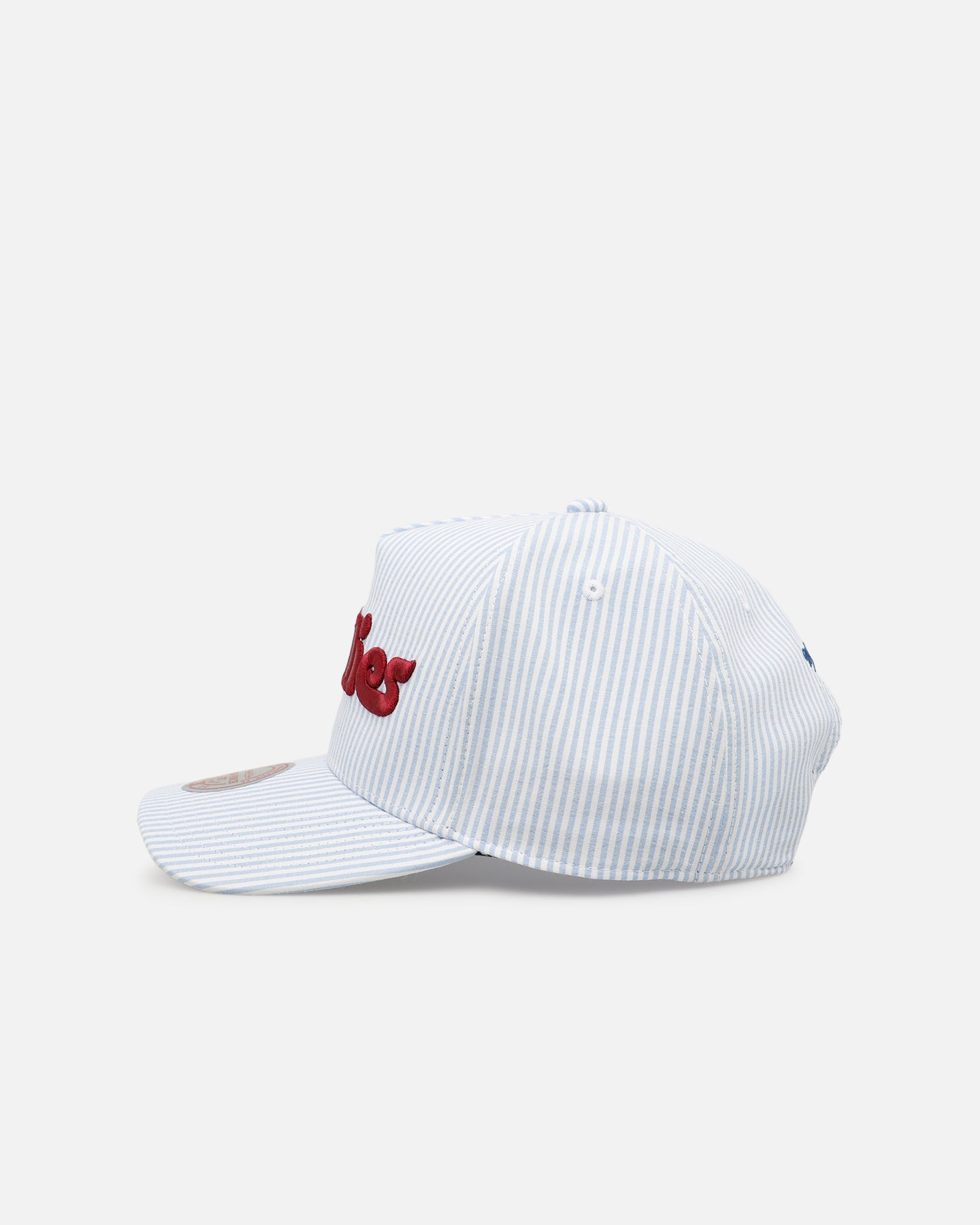 Mitchell & Ness Philadelphia Phillies 'Seersucker' Pro Pinch Snapback Blue/White