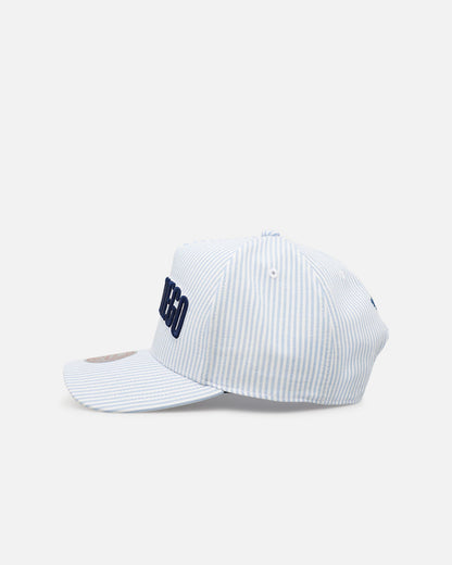 Mitchell & Ness San Diego Padres 'Seersucker' Pro Pinch Snapback Blue/White