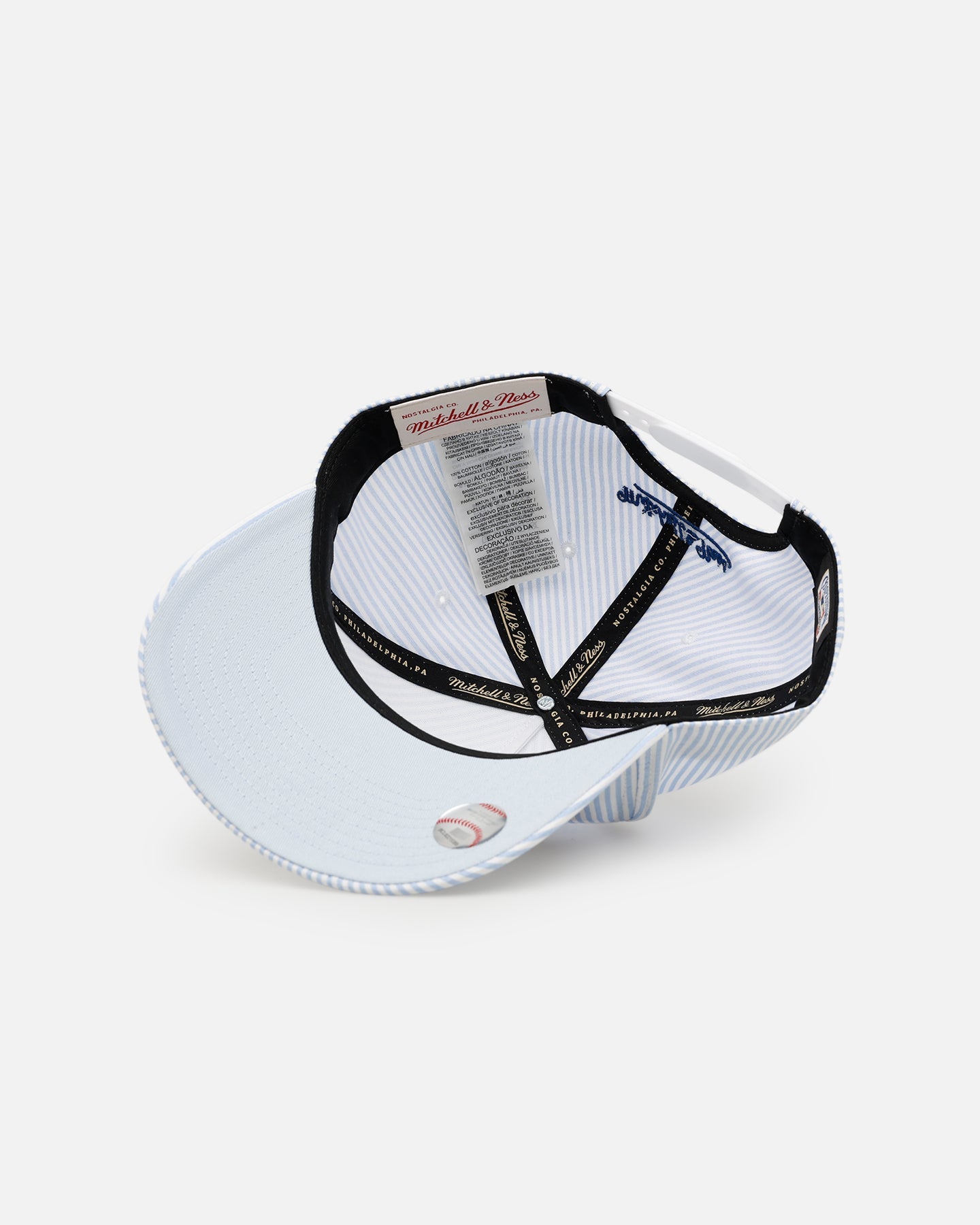 Mitchell & Ness San Diego Padres 'Seersucker' Pro Pinch Snapback Blue/White