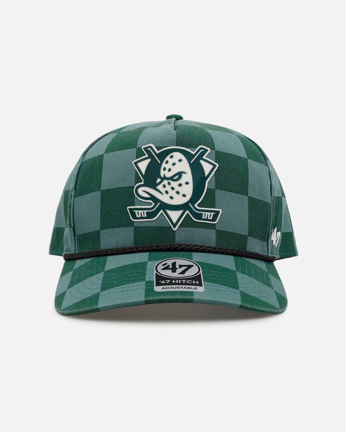 47 Brand Anaheim Ducks 'Checkerboard' 47 Hitch Snapback Green