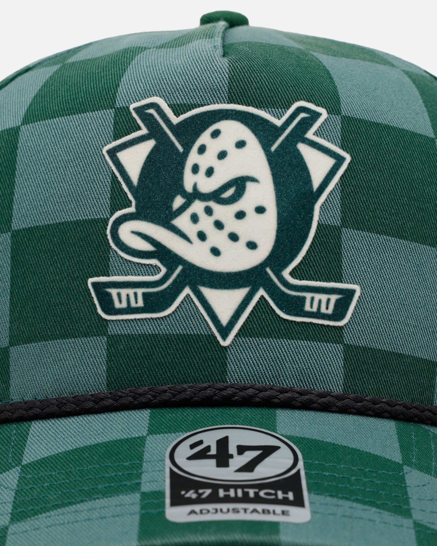 47 Brand Anaheim Ducks 'Checkerboard' 47 Hitch Snapback Green
