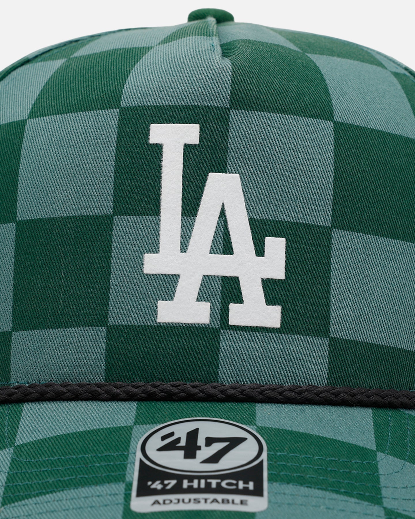 47 Brand Los Angeles Dodgers 'Checkerboard' 47 Hitch Snapback Green