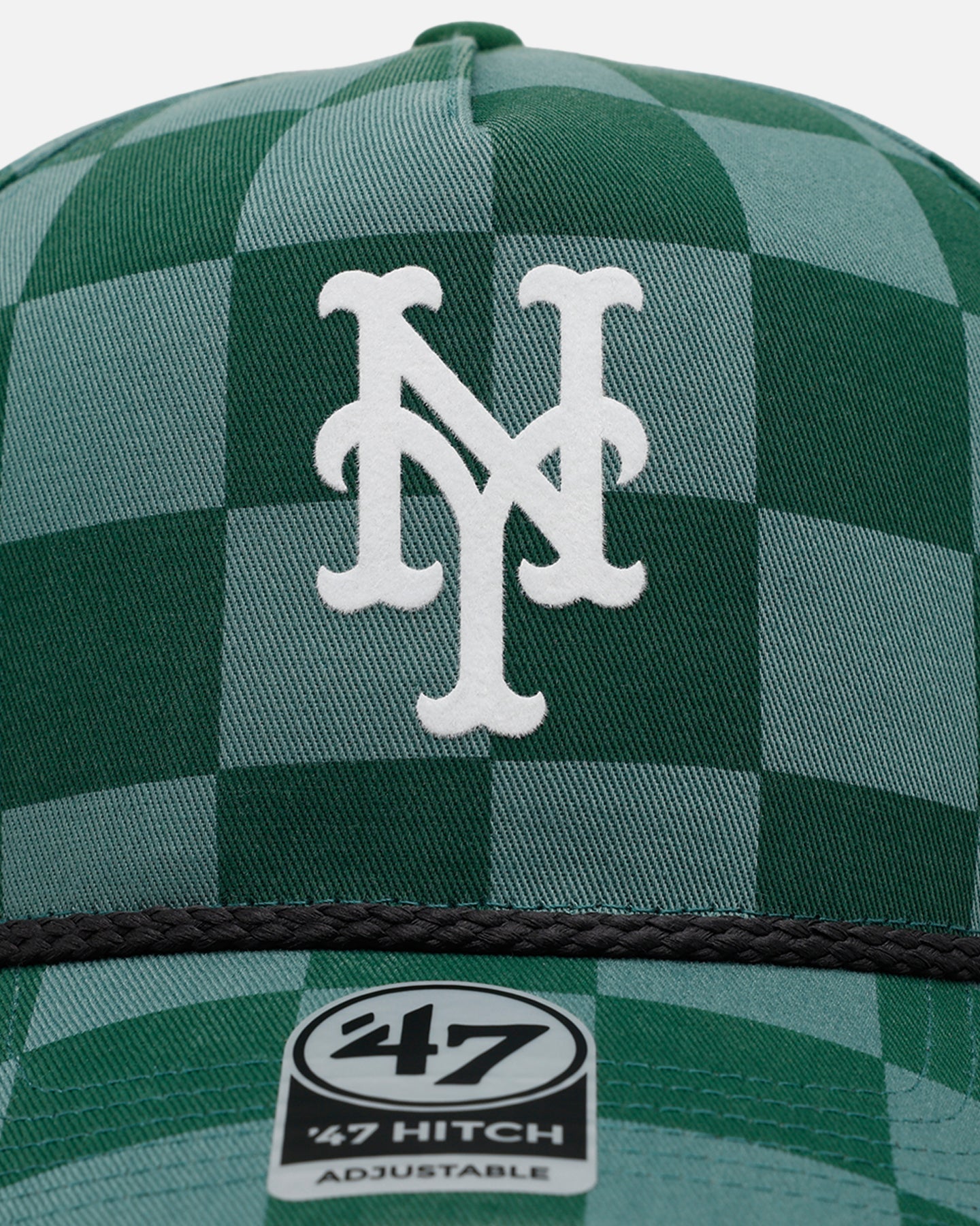 47 Brand New York Mets 'Checkerboard' 47 Hitch Snapback Green