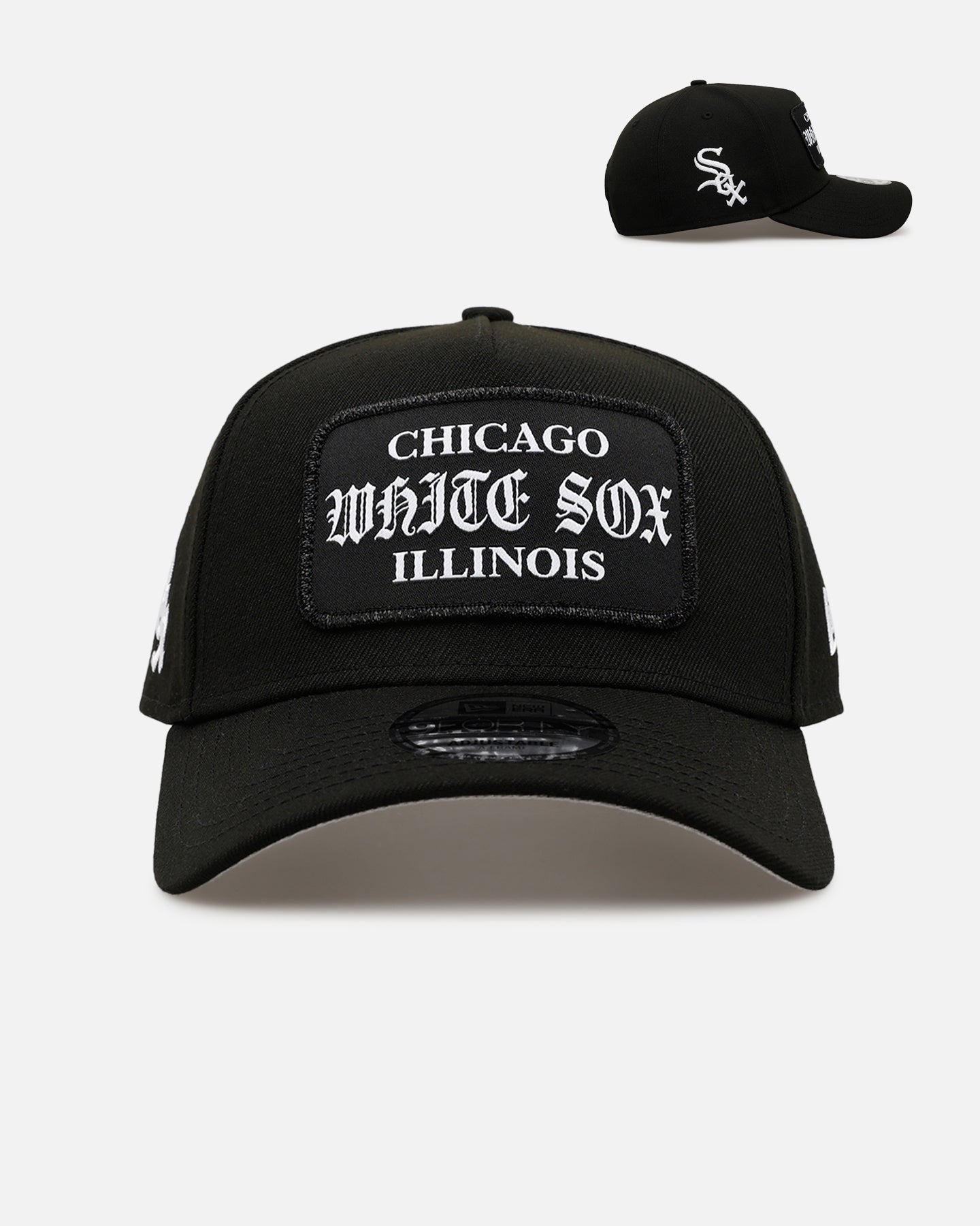 New Era Chicago White Sox 'Gothic Patch' 9FORTY A-Frame Snapback Black