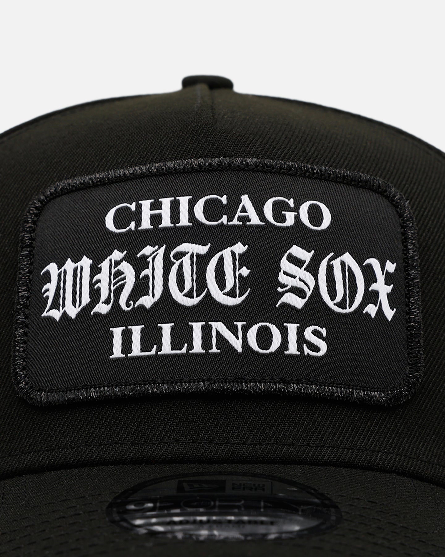 New Era Chicago White Sox 'Gothic Patch' 9FORTY A-Frame Snapback Black