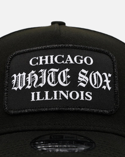 New Era Chicago White Sox 'Gothic Patch' 9FORTY A-Frame Snapback Black