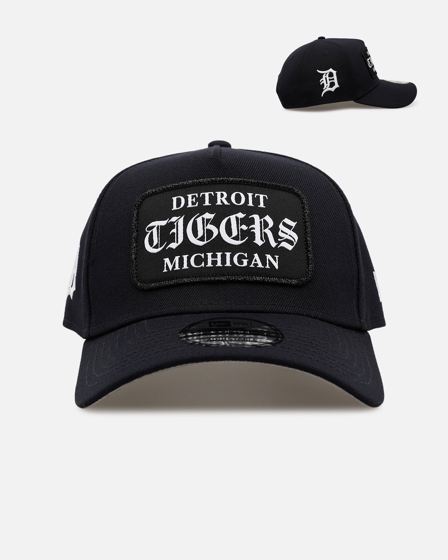 New Era Detroit Tigers 'Gothic Patch' 9FORTY A-Frame Snapback Black