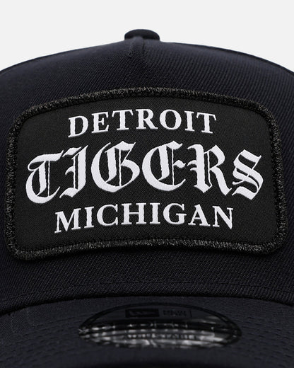 New Era Detroit Tigers 'Gothic Patch' 9FORTY A-Frame Snapback Black