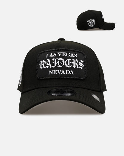 New Era Las Vegas Raiders 'Gothic Patch' 9FORTY A-Frame Snapback Black