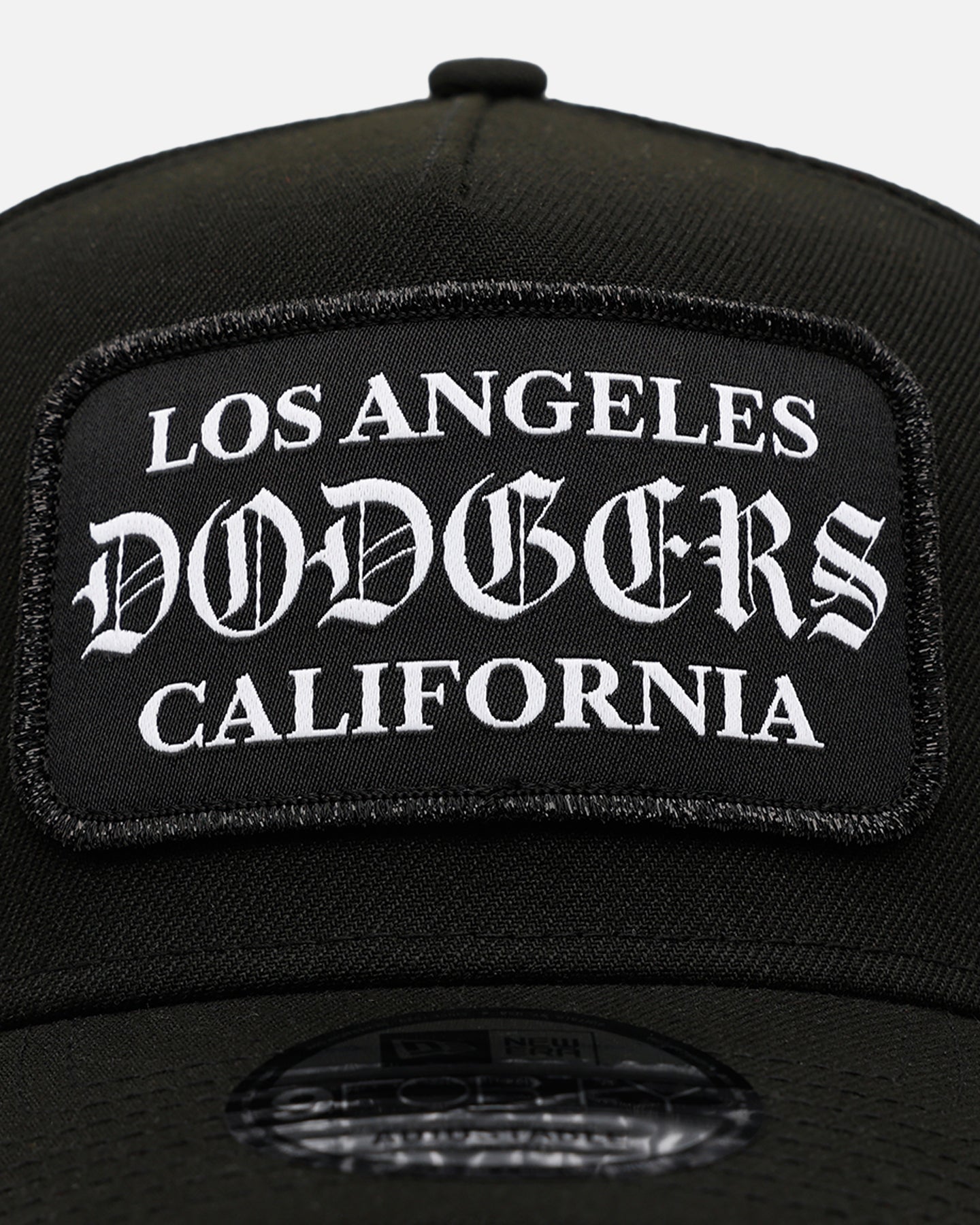 New Era Los Angeles Dodgers 'Gothic Patch' 9FORTY A-Frame Snapback Black