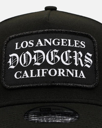 New Era Los Angeles Dodgers 'Gothic Patch' 9FORTY A-Frame Snapback Black