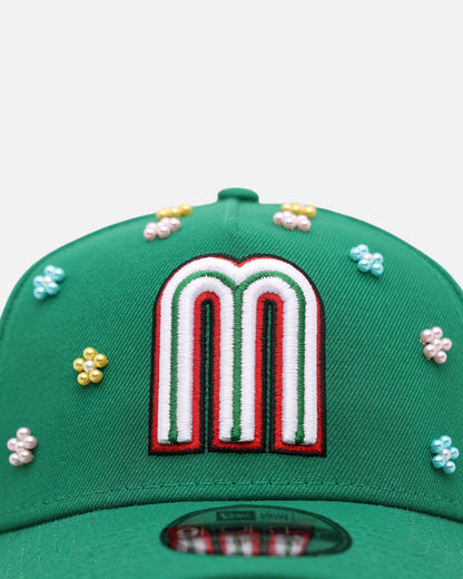 New Era Mexico National Baseball Team 'Summer Flowers 2.0' 9FORTY A-Frame Snapback Official Team Color