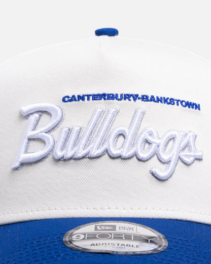 New Era Canterbury-Bankstown Bulldogs 'Chrome Script' 9FORTY A-Frame Snapback Official Team Colour
