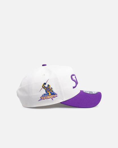 New Era Melbourne Storm 'Chrome Script' 9FORTY A-Frame Snapback Official Team Colour