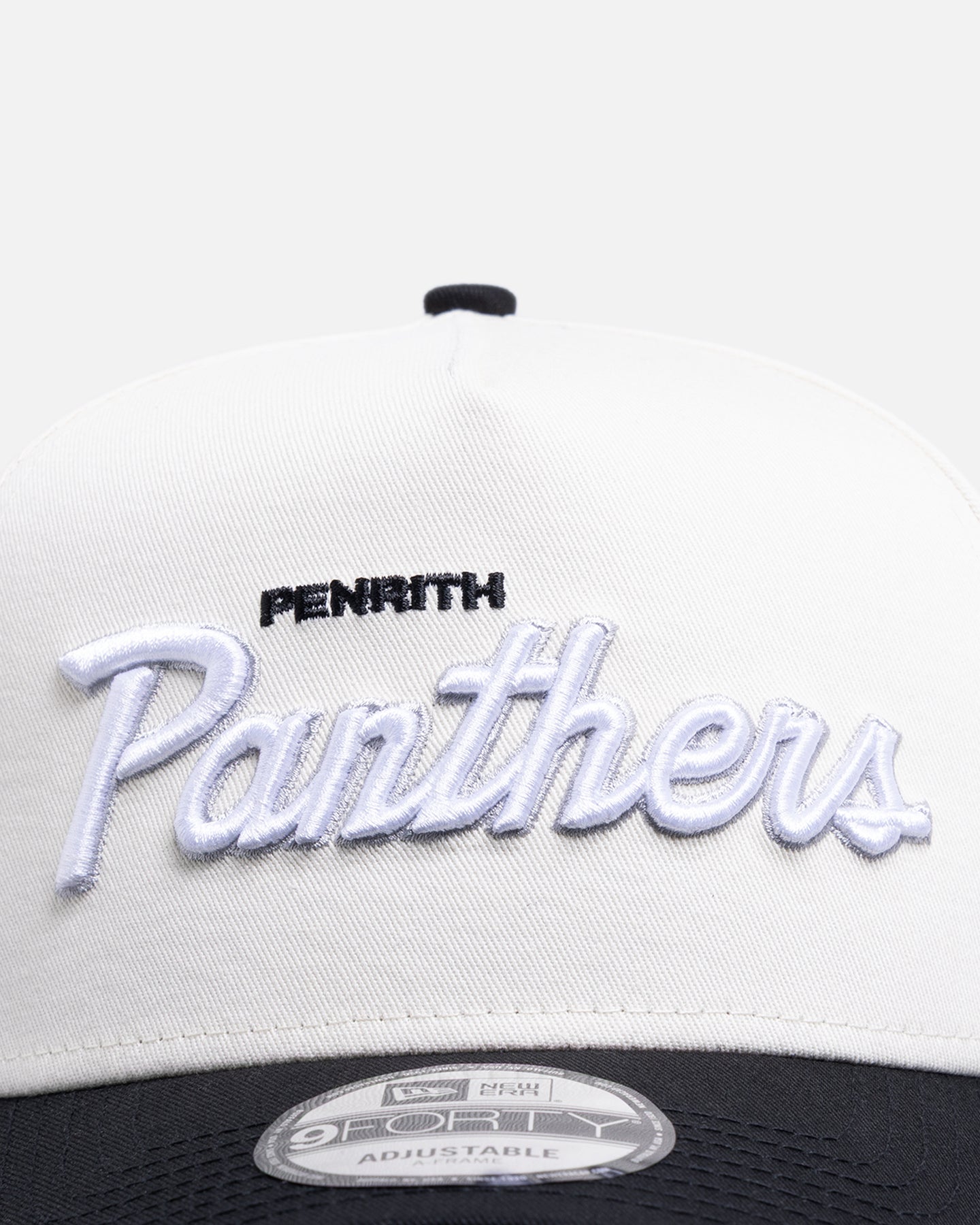 New Era Penrith Panthers 'Chrome Script' 9FORTY A-Frame Snapback Official Team Colour