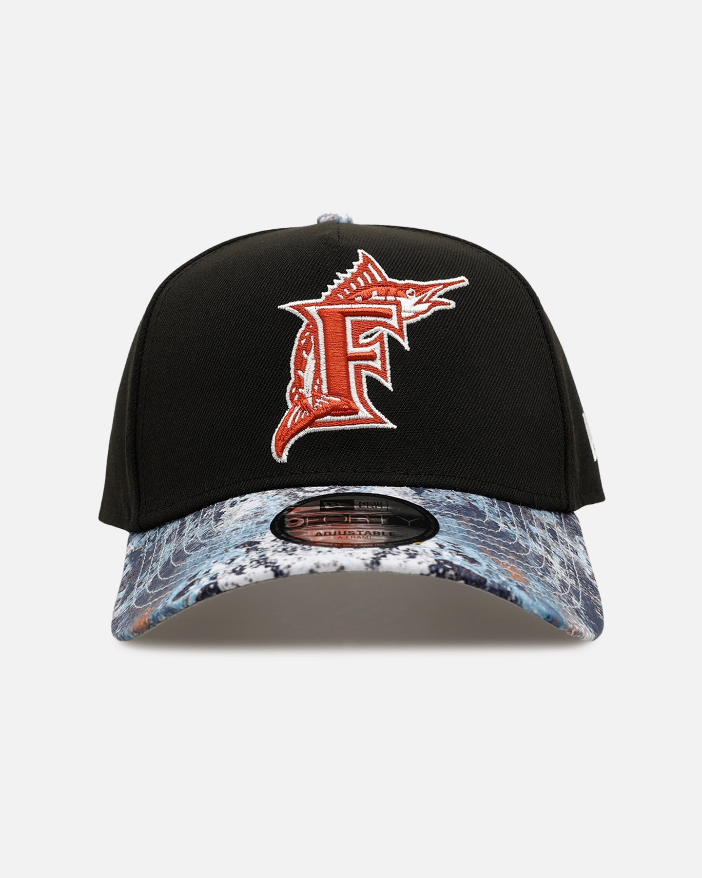 New Era Florida Marlins 'Earth Camo' 9FORTY A-Frame Snapback Black