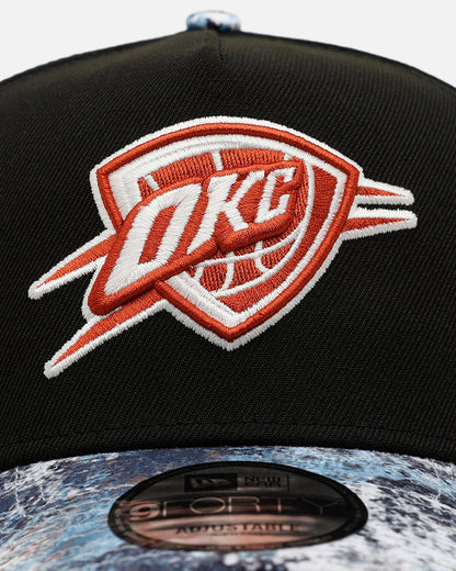 New Era Oklahoma City Thunder 'Earth Camo' 9FORTY A-Frame Snapback Black
