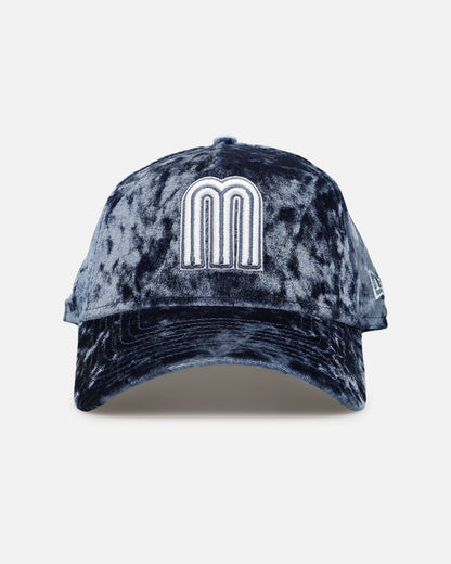 New Era Mexico National Baseball Team 'Crushed Blue Velvet' 9FORTY A-Frame Snapback Blue