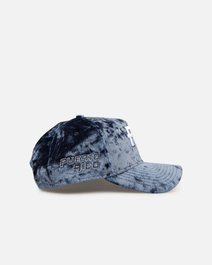 New Era Puerto Rico National Baseball Team 'Crushed Blue Velvet' 9FORTY A-Frame Snapback Blue
