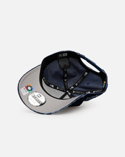 New Era Puerto Rico National Baseball Team 'Crushed Blue Velvet' 9FORTY A-Frame Snapback Blue