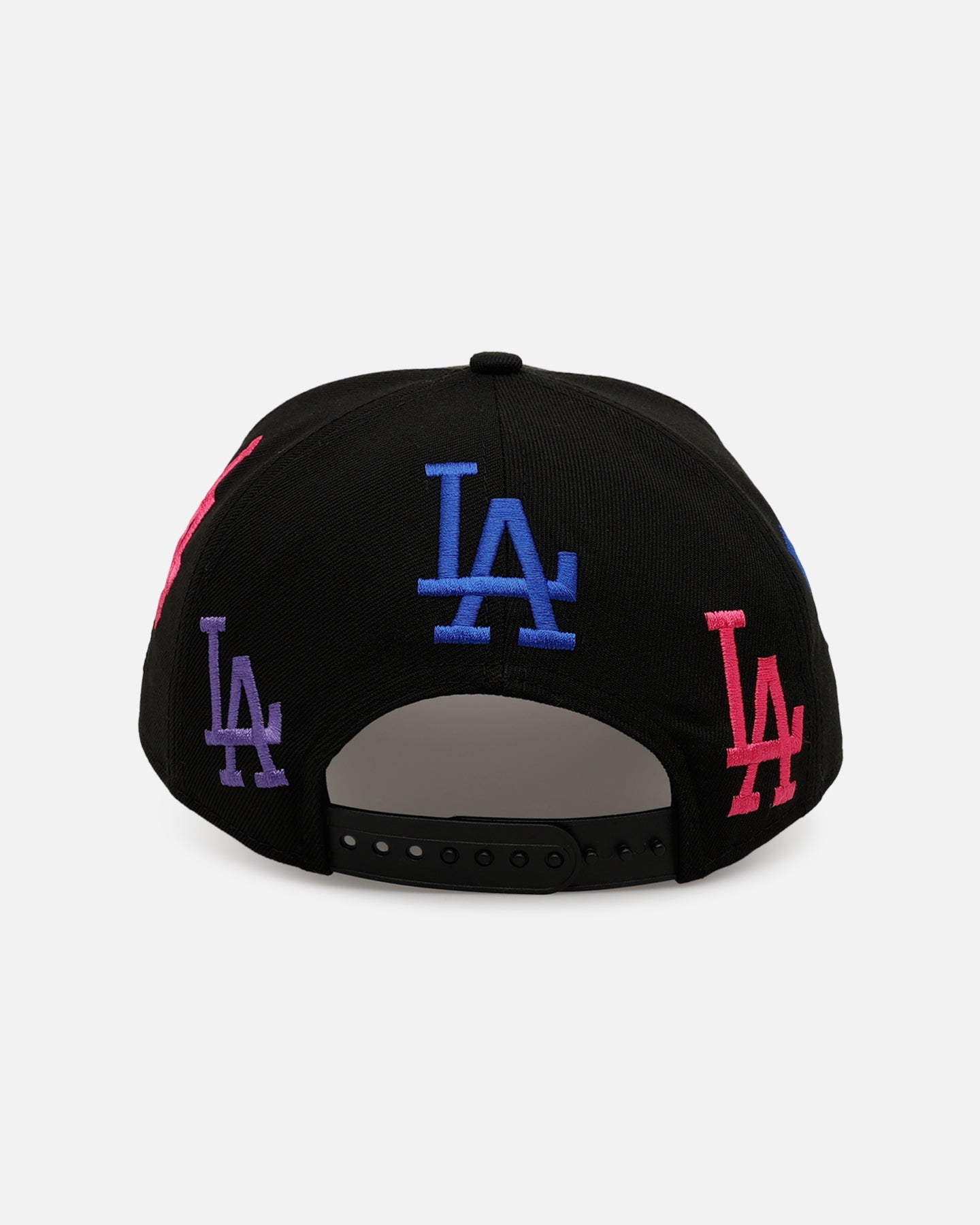 New Era Los Angeles Dodgers 'Dancing Logos' 9FORTY A-Frame Snapback Black