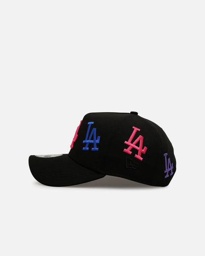New Era Los Angeles Dodgers 'Dancing Logos' 9FORTY A-Frame Snapback Black