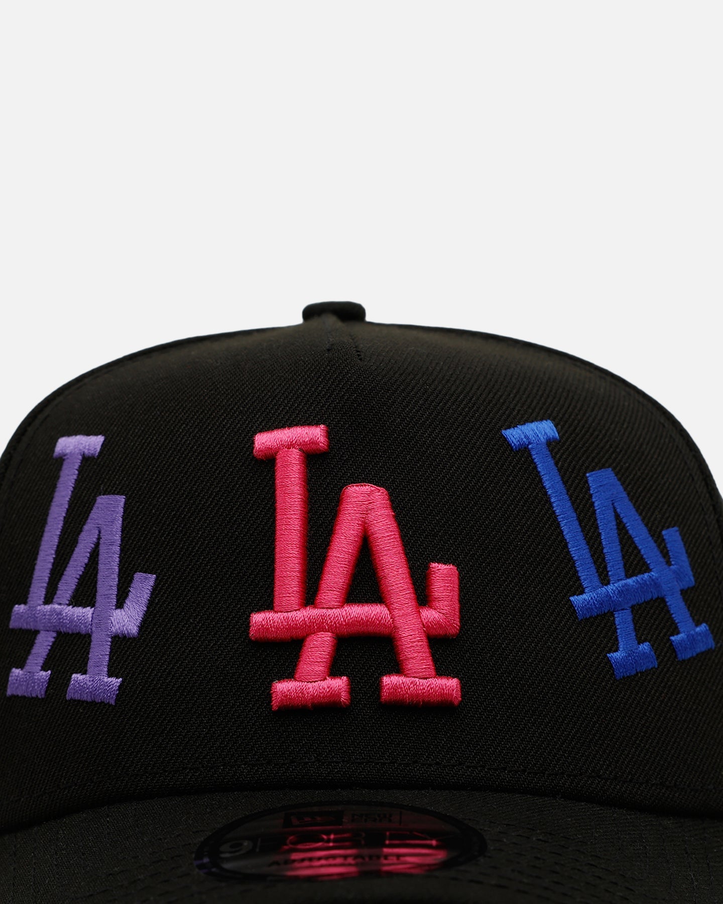 New Era Los Angeles Dodgers 'Dancing Logos' 9FORTY A-Frame Snapback Black