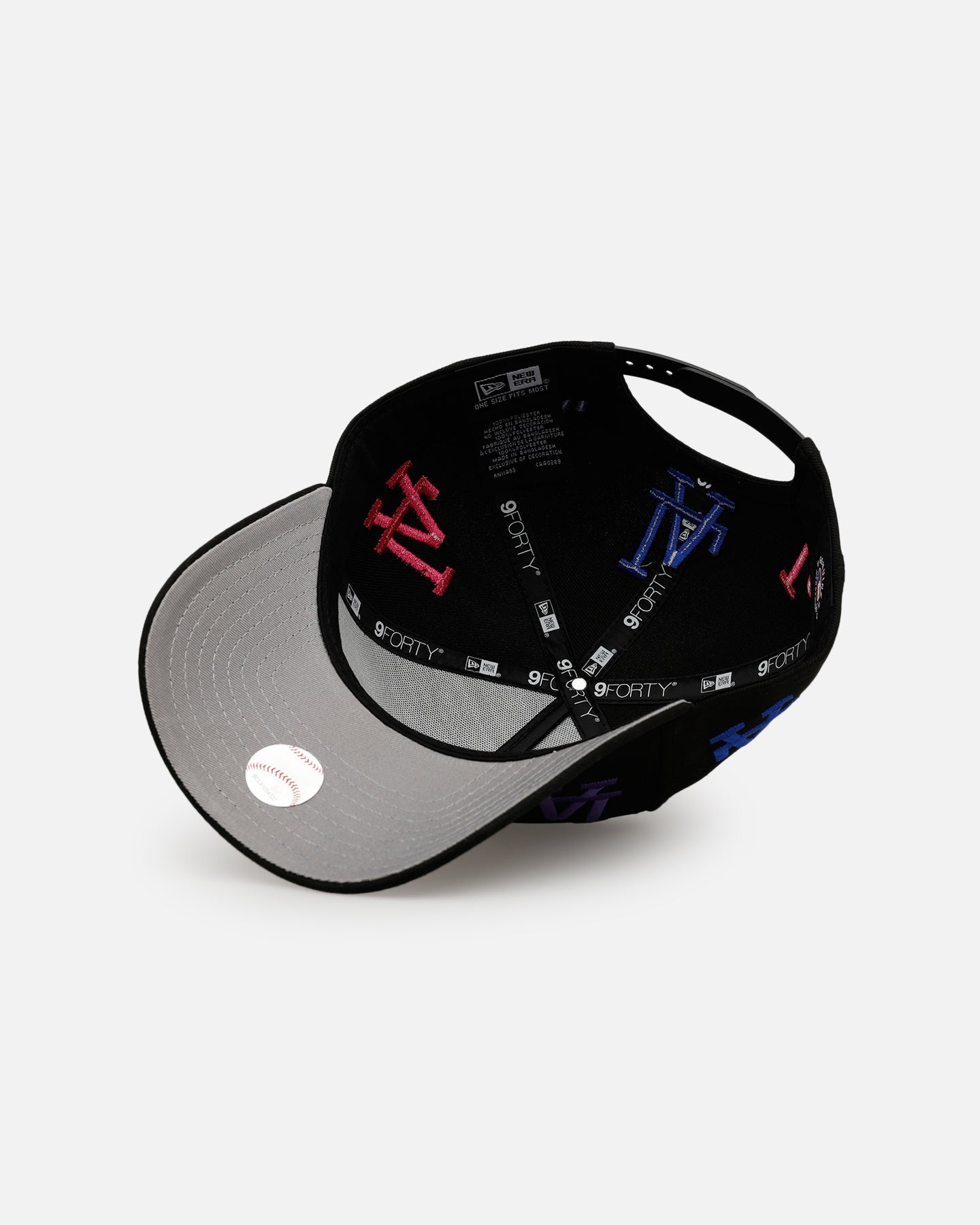 New Era Los Angeles Dodgers 'Dancing Logos' 9FORTY A-Frame Snapback Black