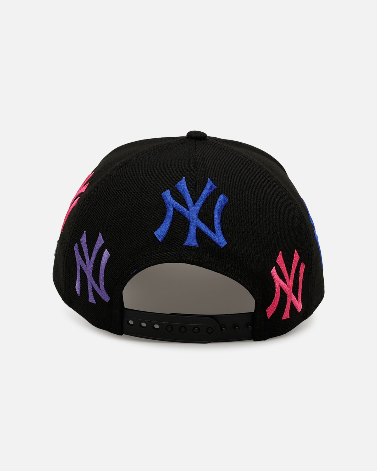 New Era New York Yankees 'Dancing Logos' 9FORTY A-Frame Snapback Black