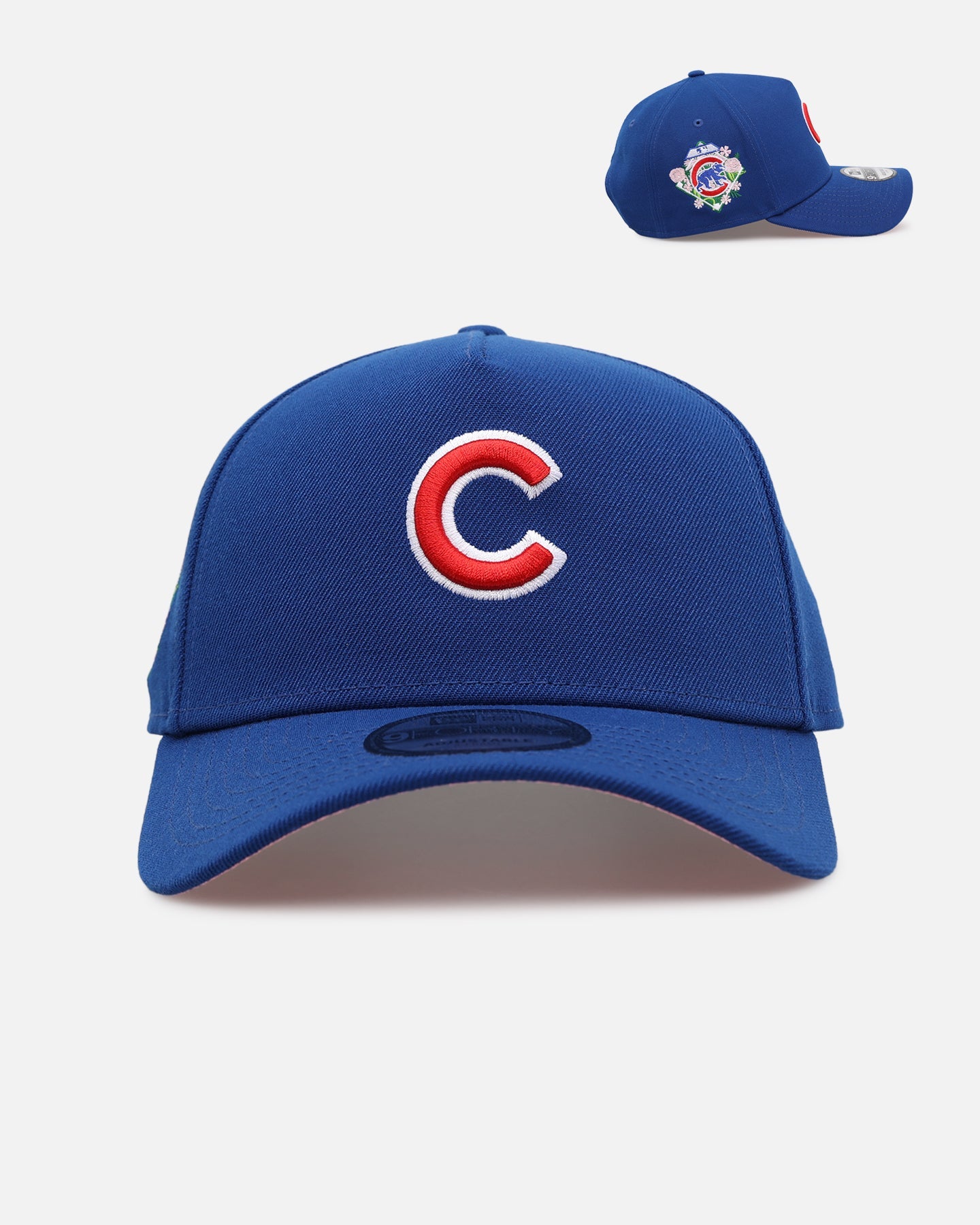 New Era Chicago Cubs 'Floral Side Patch' 9FORTY A-Frame Snapback Official Team Color