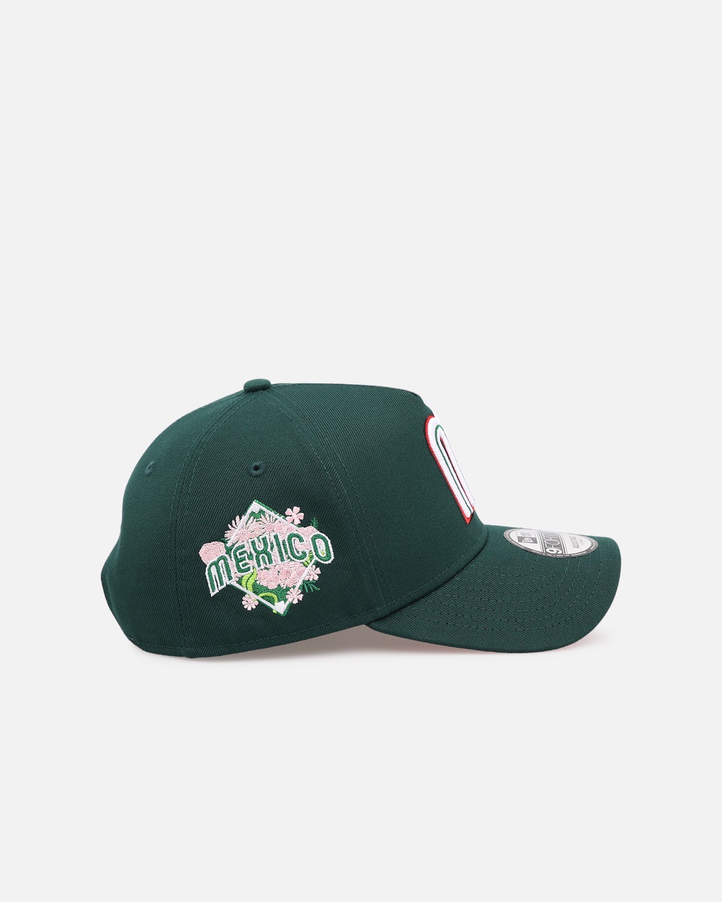 New Era Mexico National Baseball Team 'Floral Side Patch' 9FORTY A-Frame Snapback Official Team Color
