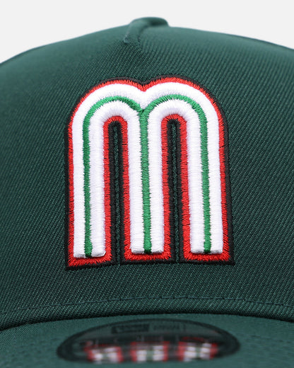 New Era Mexico National Baseball Team 'Floral Side Patch' 9FORTY A-Frame Snapback Official Team Color