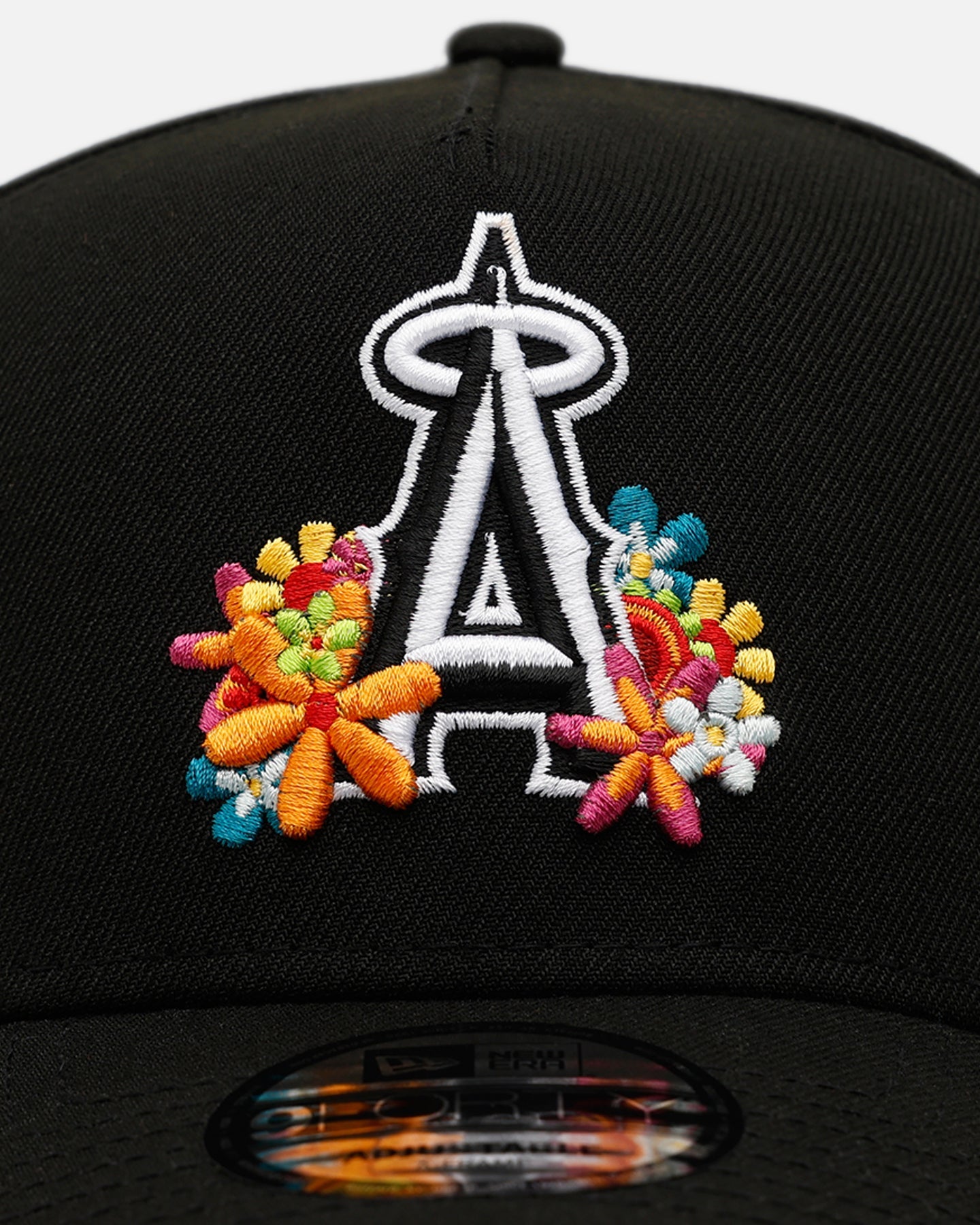 New Era Los Angeles Angels 'Summer Flowers' 9FORTY A-Frame Snapback Black