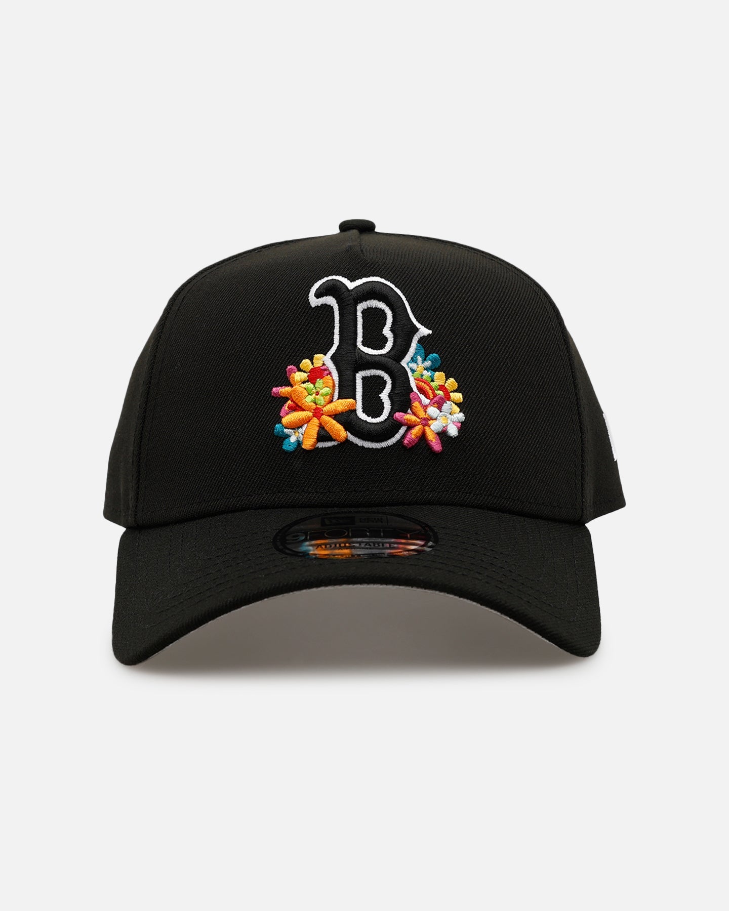 New Era Boston Red Sox 'Summer Flowers' 9FORTY A-Frame Snapback Black
