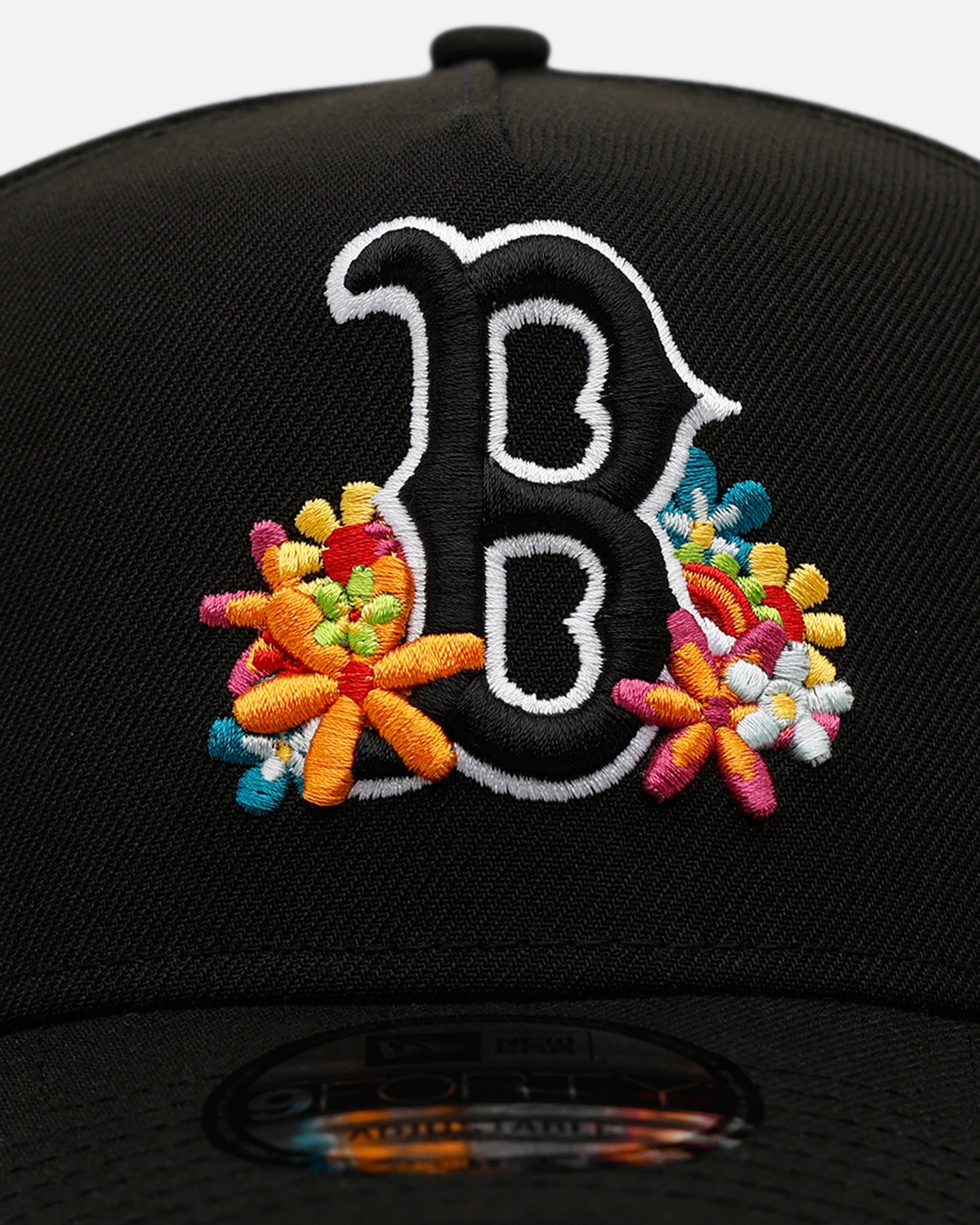 New Era Boston Red Sox 'Summer Flowers' 9FORTY A-Frame Snapback Black