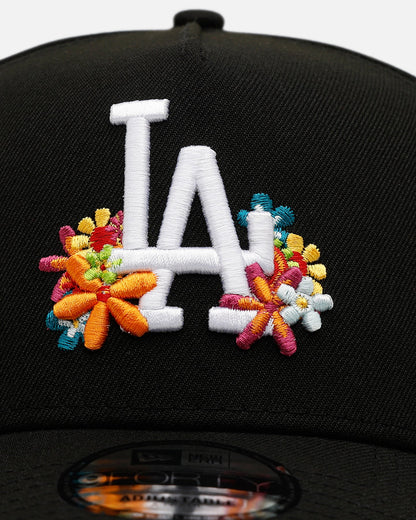 New Era Los Angeles Dodgers 'Summer Flowers' 9FORTY A-Frame Snapback Black