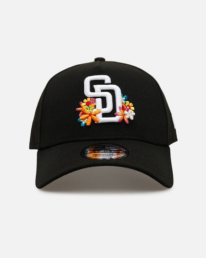 New Era San Diego Padres 'Summer Flowers' 9FORTY A-Frame Snapback Black