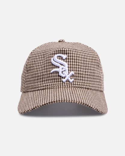 New Era Chicago White Sox 'Houndstooth' 9FORTY A-Frame Strapback Brown