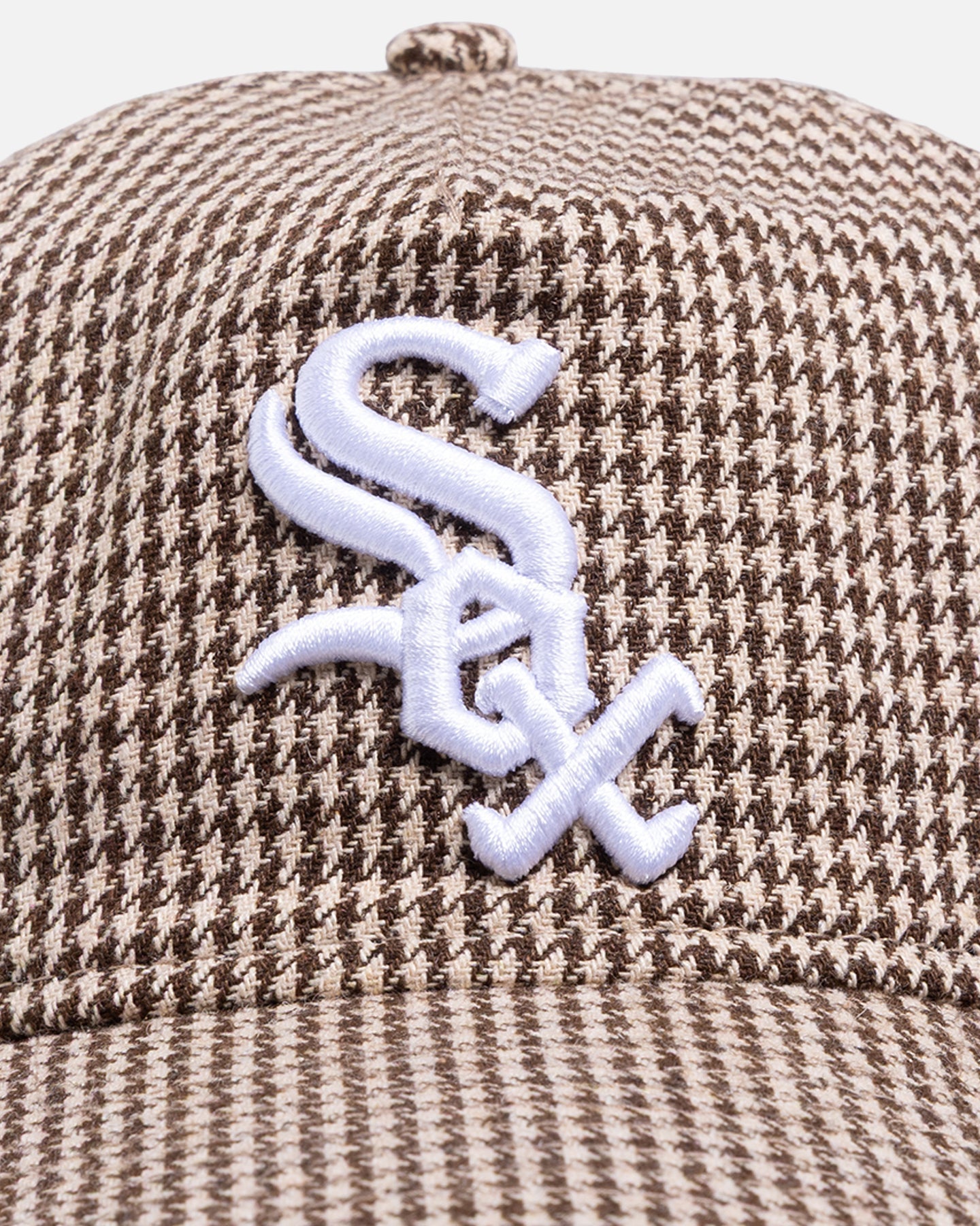 New Era Chicago White Sox 'Houndstooth' 9FORTY A-Frame Strapback Brown