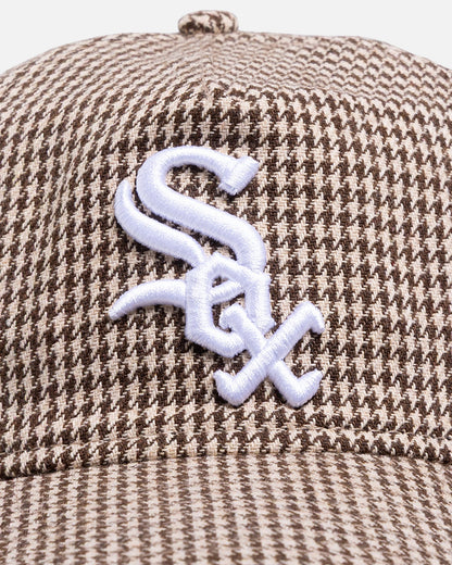 New Era Chicago White Sox 'Houndstooth' 9FORTY A-Frame Strapback Brown