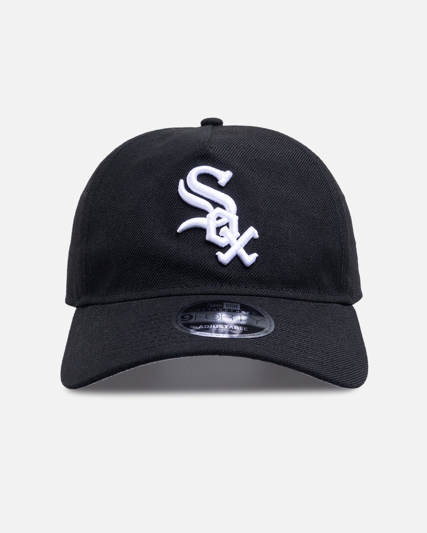 New Era Chicago White Sox 'Wool' 9FORTY A-Frame Snapback Black