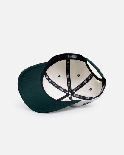 New Era Chicago White Sox 'Dark Green Chrome' 9FORTY A-Frame Snapback White/Green