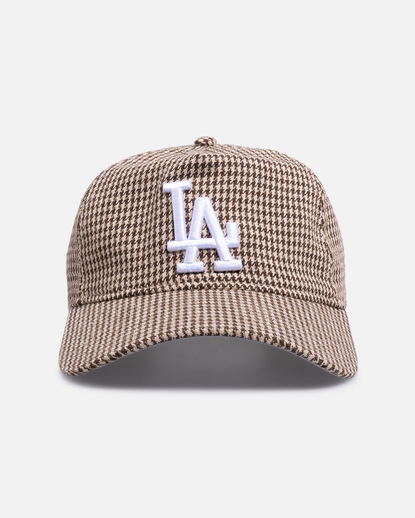 New Era Los Angeles Dodgers 'Houndstooth' 9FORTY A-Frame Strapback Brown